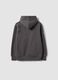 Grey cotton-blend hooded sweatshirt with Chicago Bulls print for boys_5