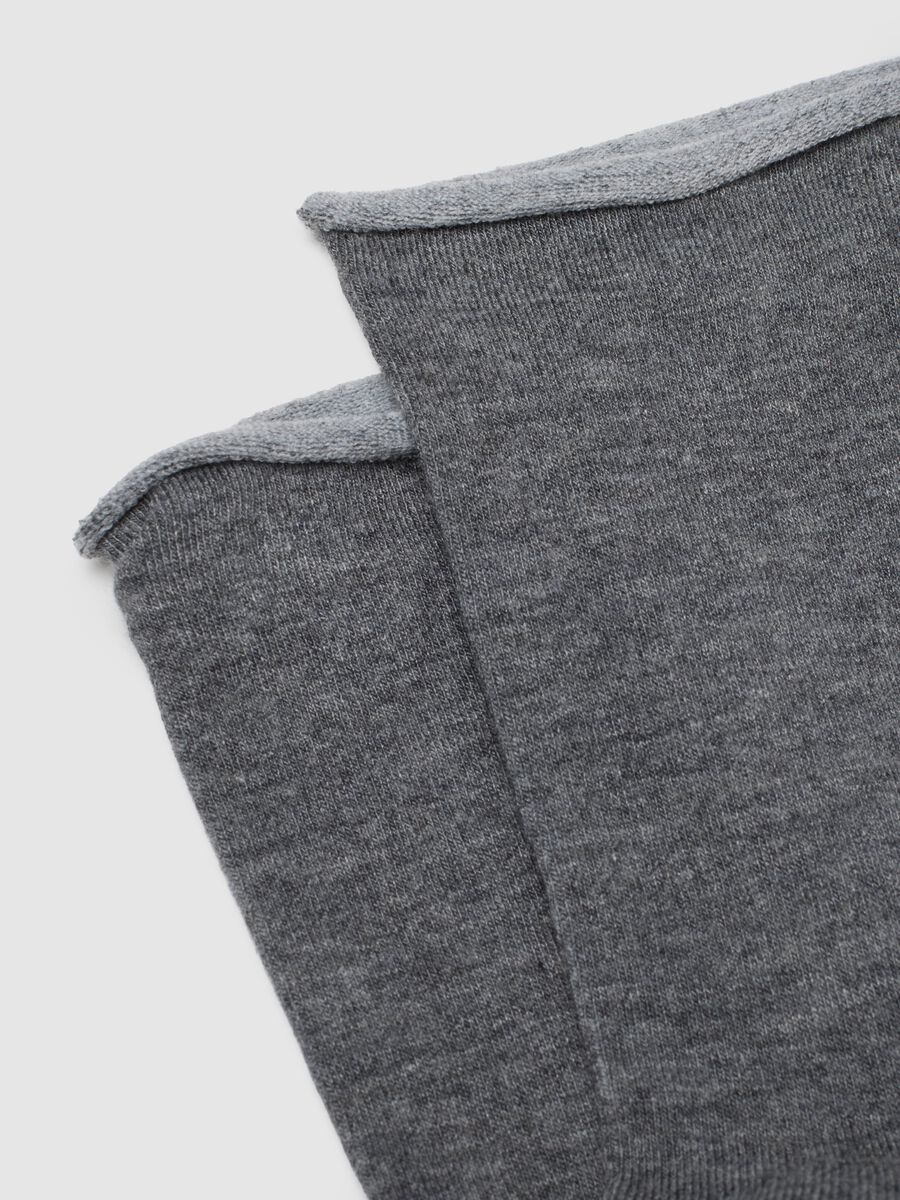 Short Grey Stretch Socks_1