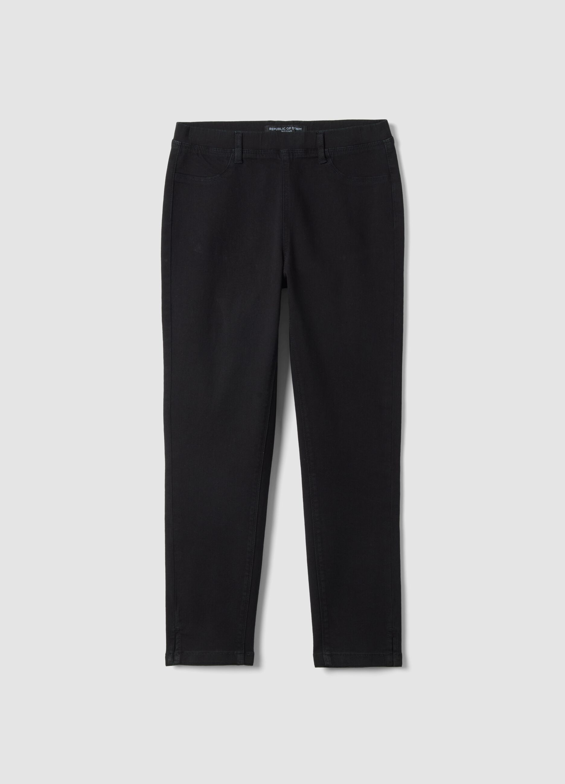 Jeans in misto cotone denim elasticizzato nero skinny fit