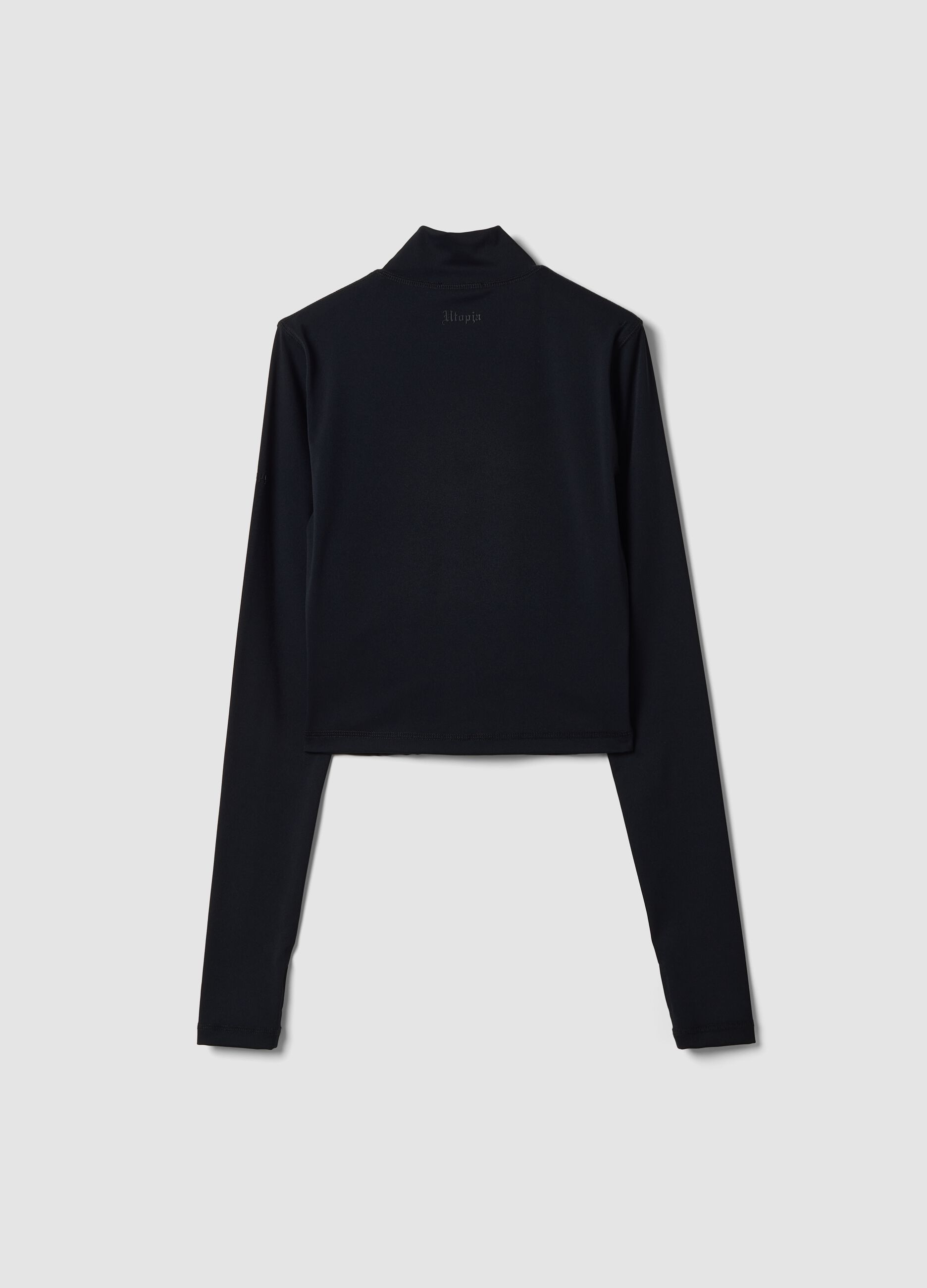 Black Fitted Full-Zip