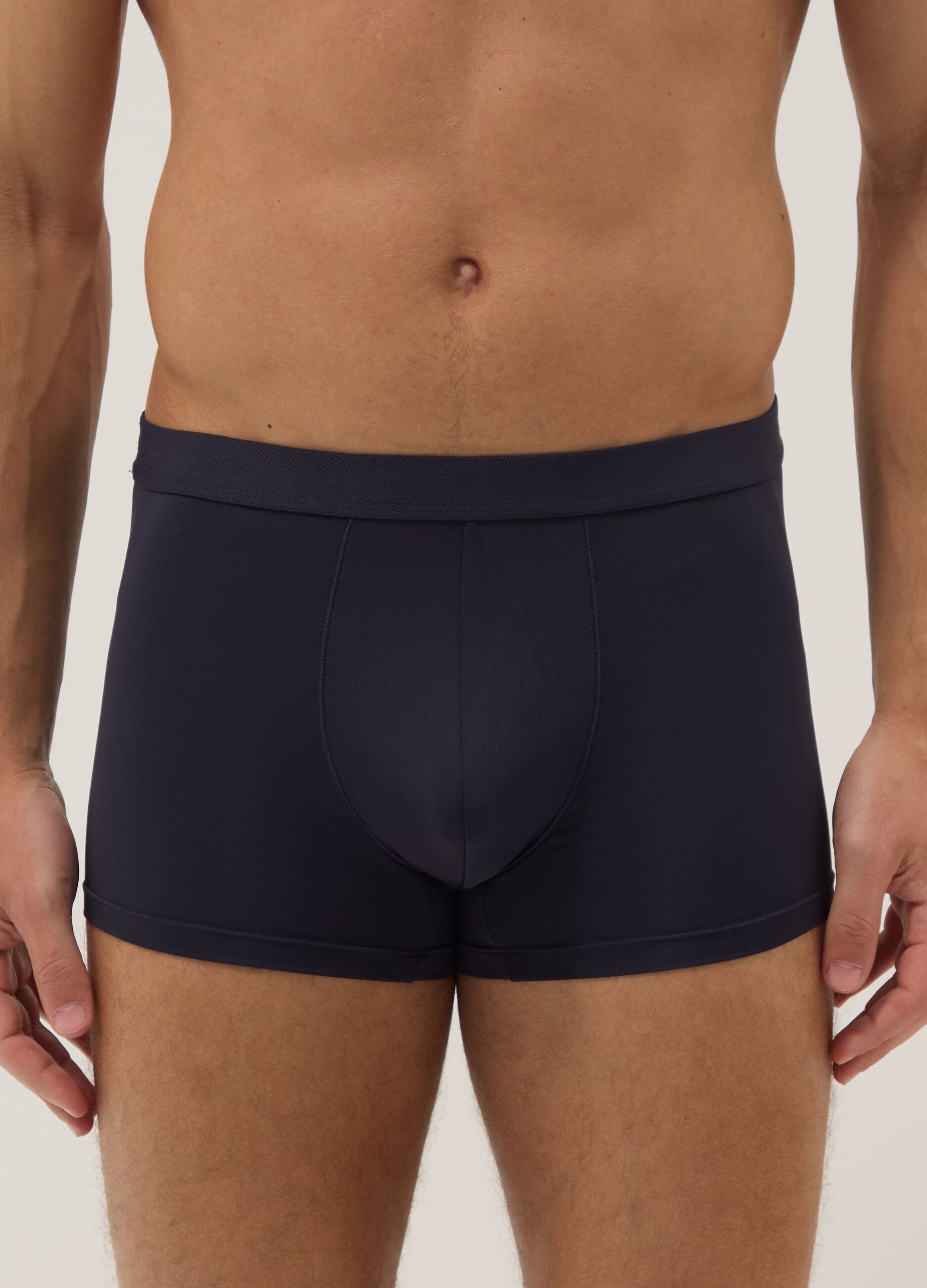 Tripack of men's blue regular fit boxers