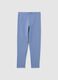 Girls' Blue Stretch Cotton Leggings_0