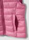 Pink padded ultralight gilet with hood and zip for girls_6