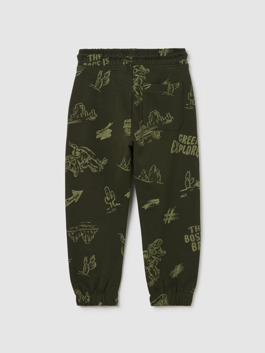 Joggers with drawstring and print_1
