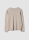 Sand viscose-blend top with appliqu&eacute; flower, regular fit_6