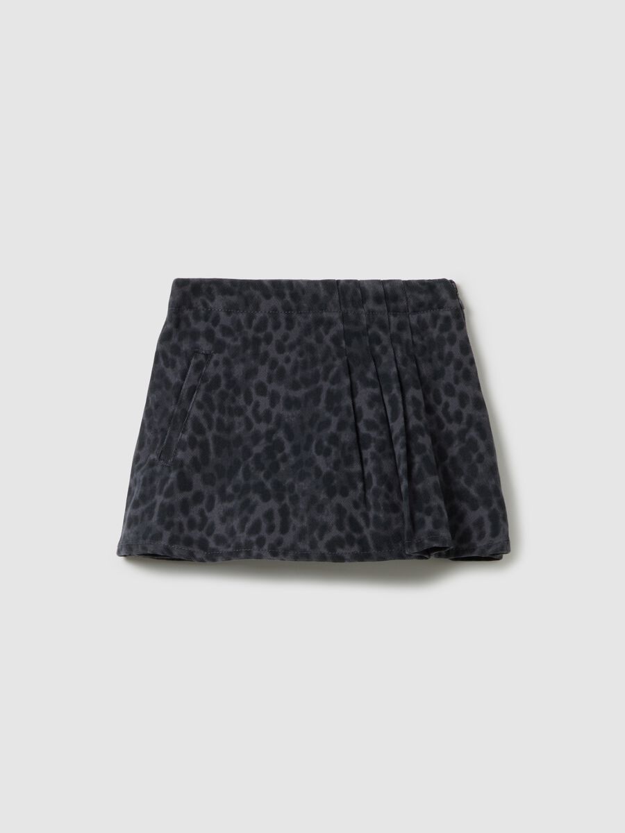 Girls' multicolor pure cotton regular fit shorts_0