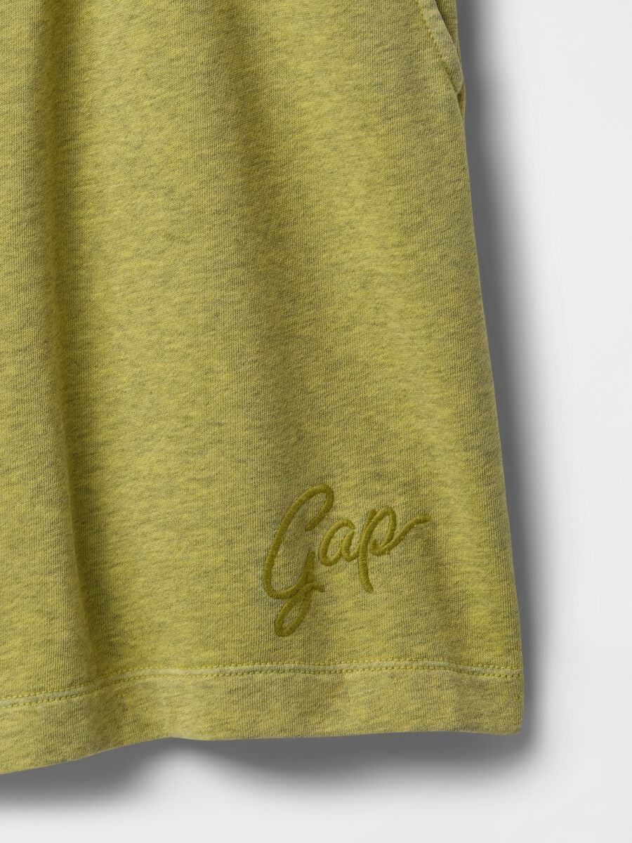 Green Gap cotton blend shorts_4
