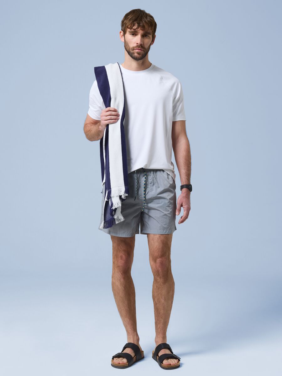Costume boxer ALTAVIA SAILNG grigio con vita elasticizzata_0