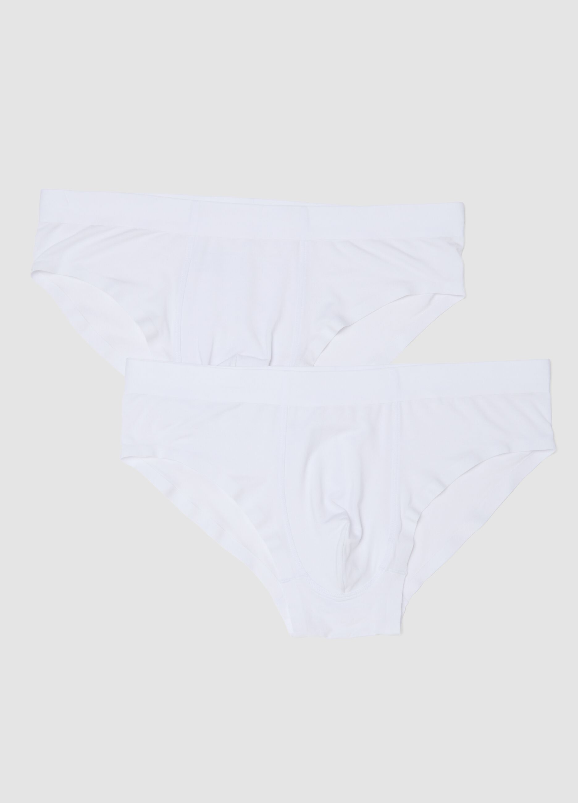 Bipack slip in modal elasticizzato bianco