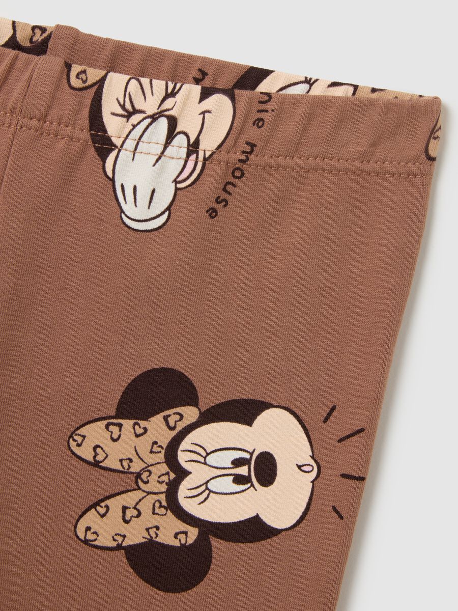 Girls' Brown Slim Fit Stretch Cotton Leggings_2