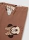 Girls' Brown Slim Fit Stretch Cotton Leggings_2
