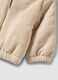 Beige padded hooded jacket with zip_3