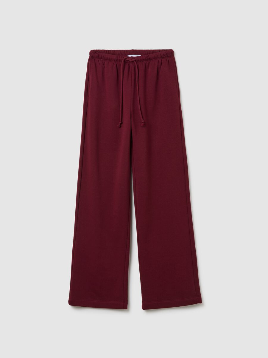 Pantaloni in misto cotone rossi regular fit_4