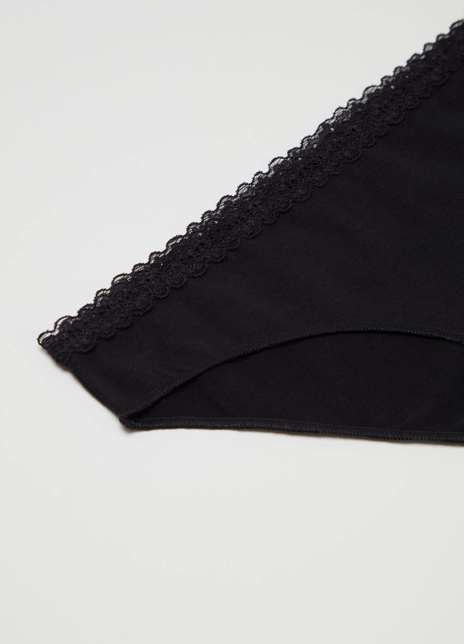 Stretch cotton printed briefs