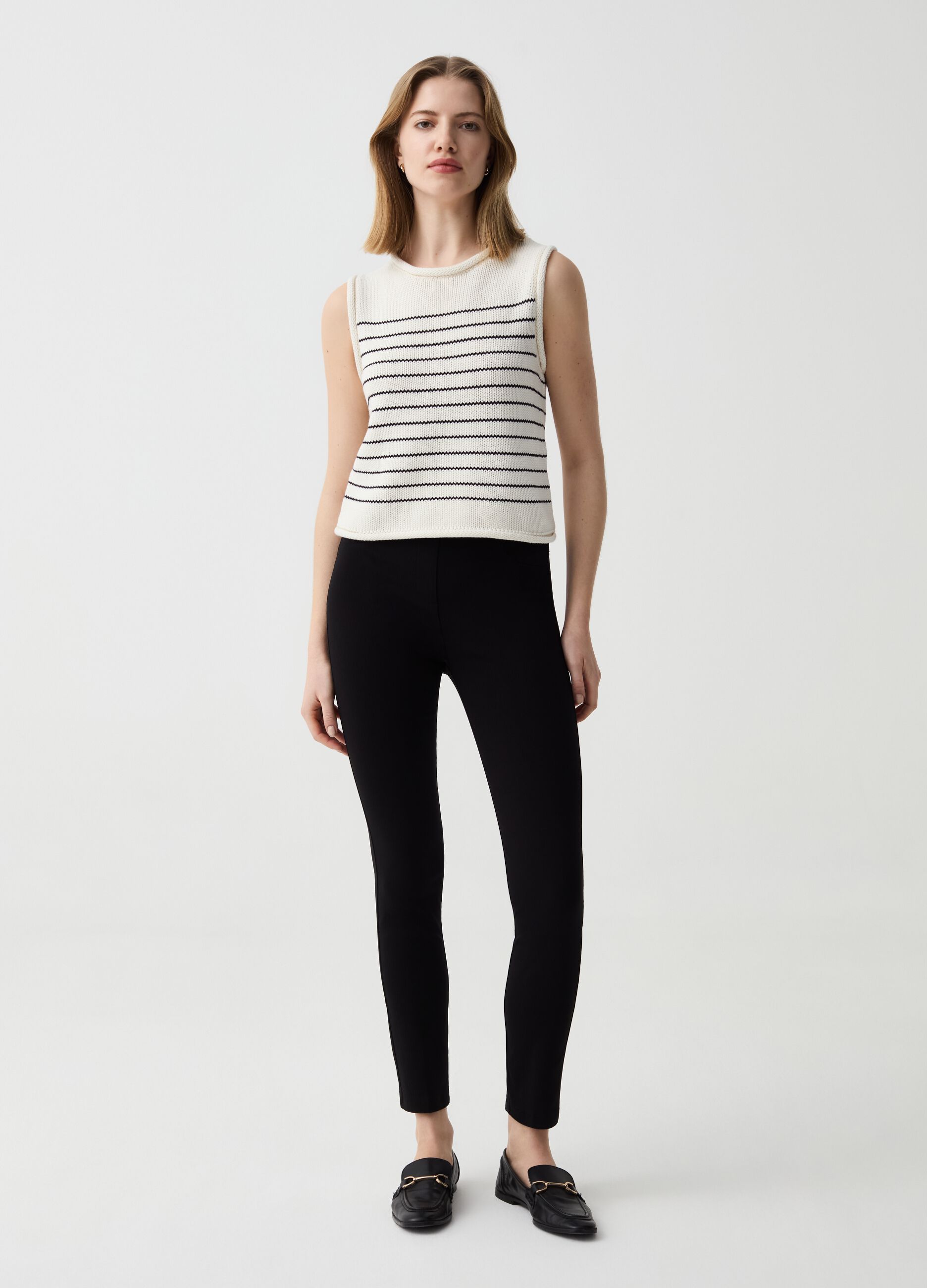 Treggings in viscosa sostenibile stretch
