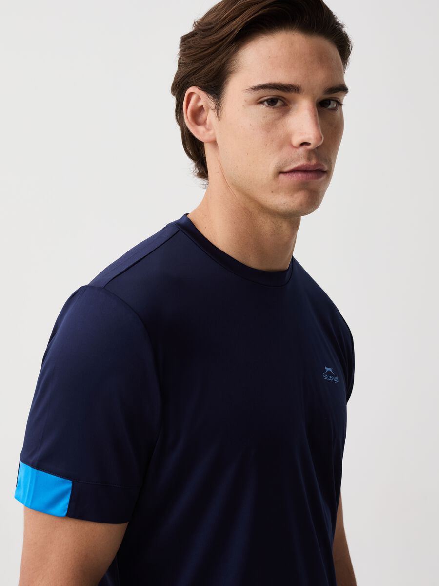 Quick-dry tennis T-shirt with Slazenger print_1