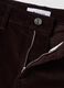 Brown flared stretch cotton trousers_1