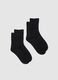 Two-pack black stretchy socks_0