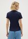 Women's pure cotton blue polo_3