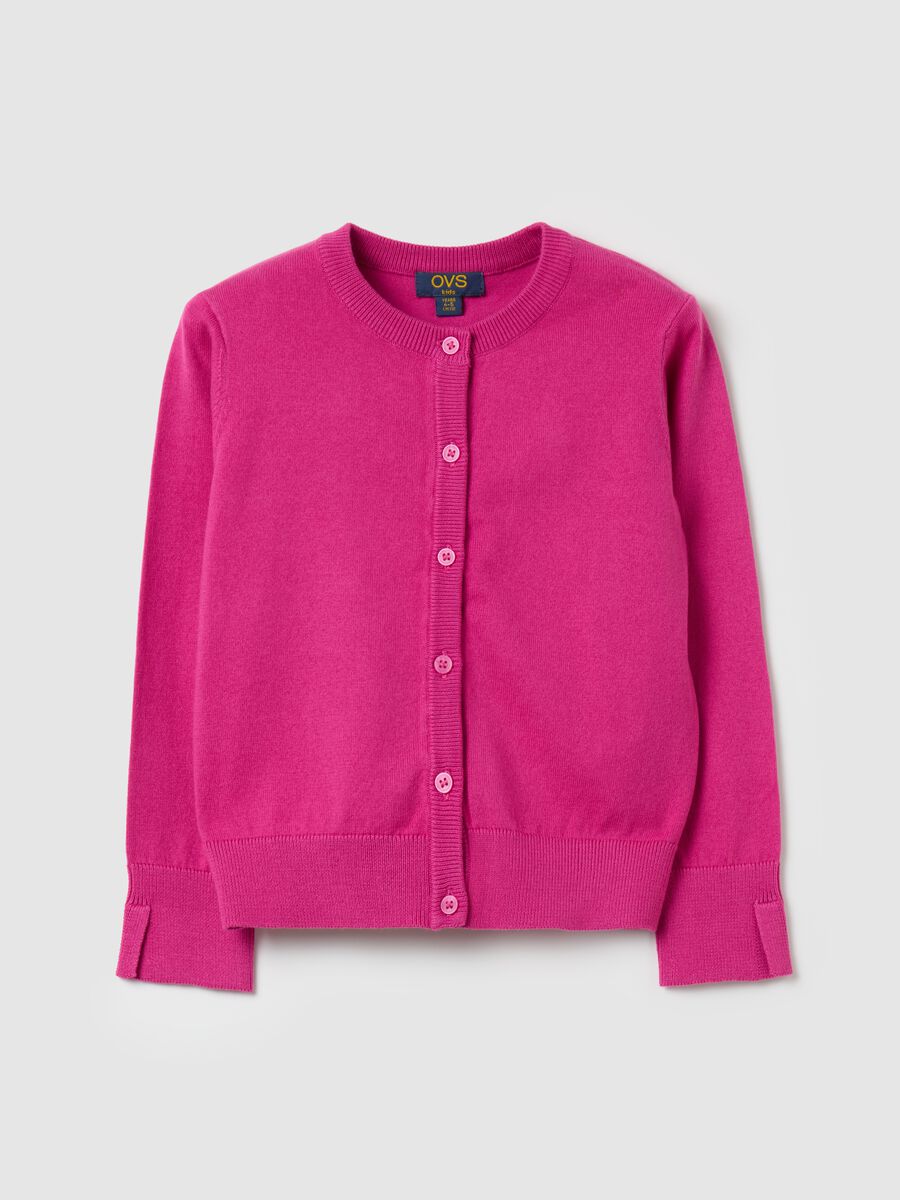 Knit cardigan with splits_0