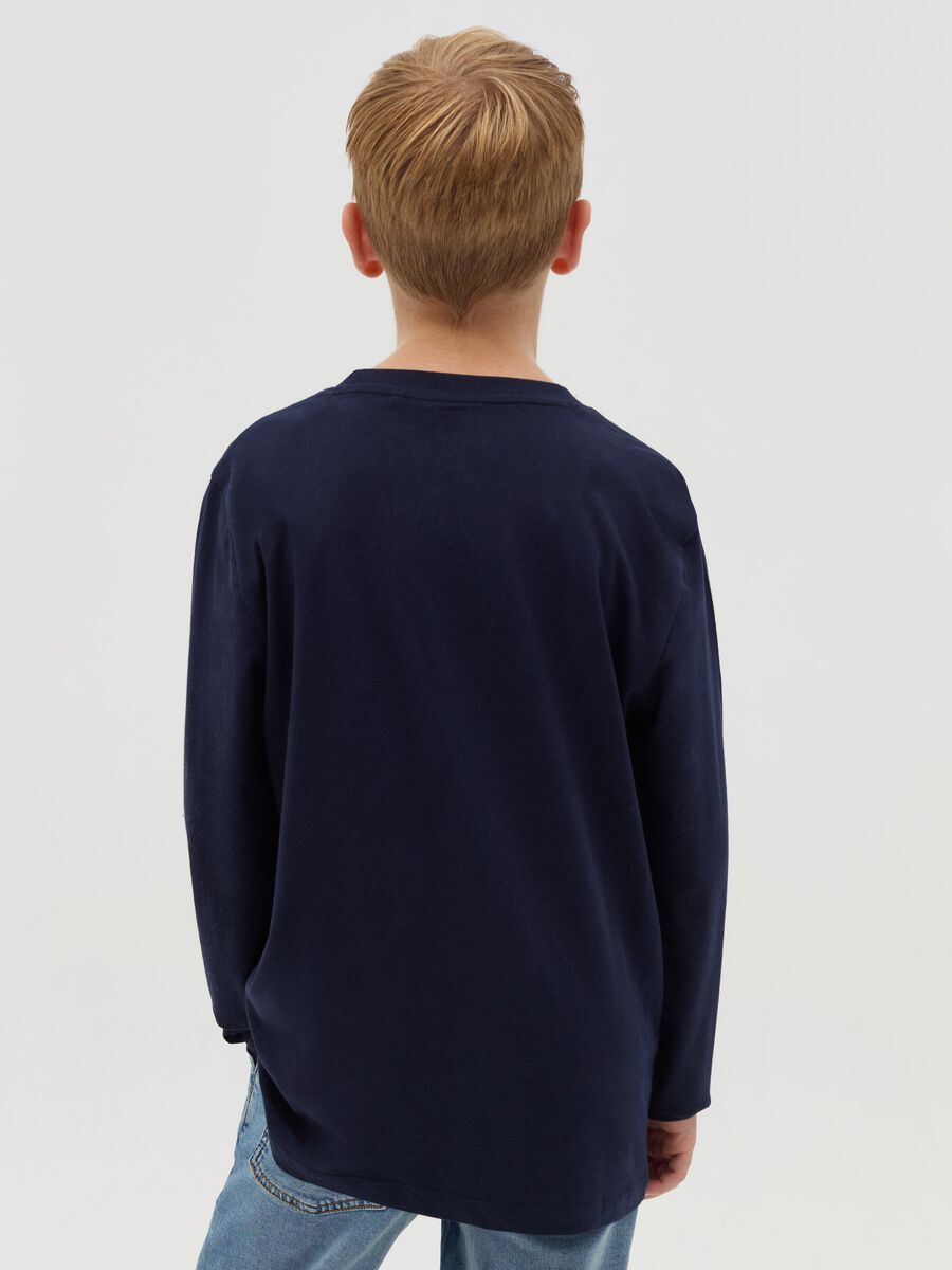 T-shirt a maniche lunghe con stampa_1