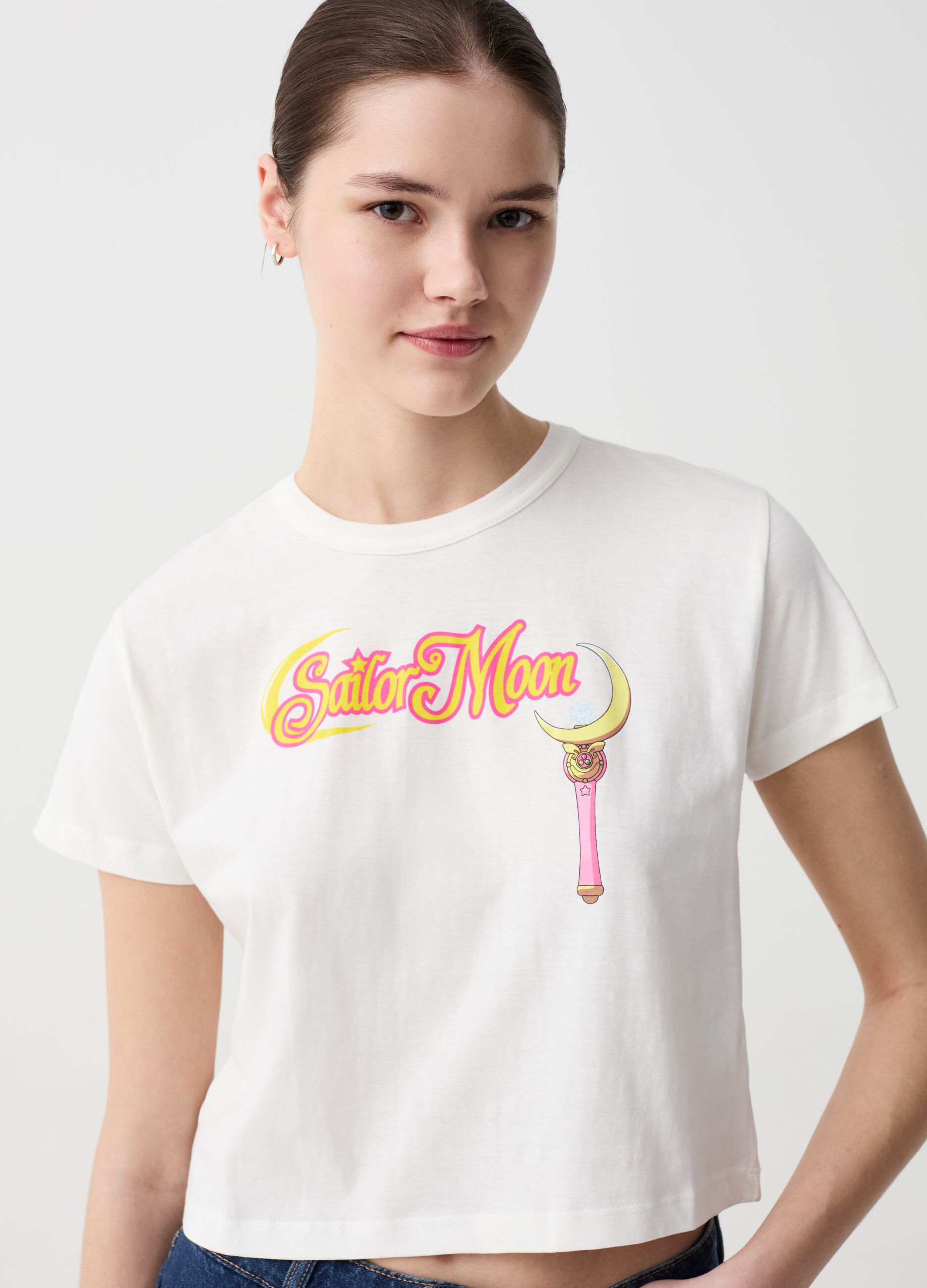 T-shirt con stampa Sailor Moon