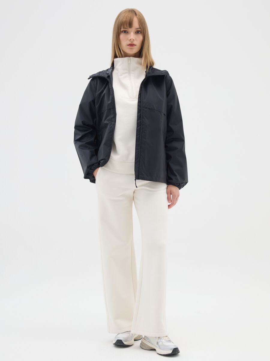 Women's Black Waterproof Jacket_1