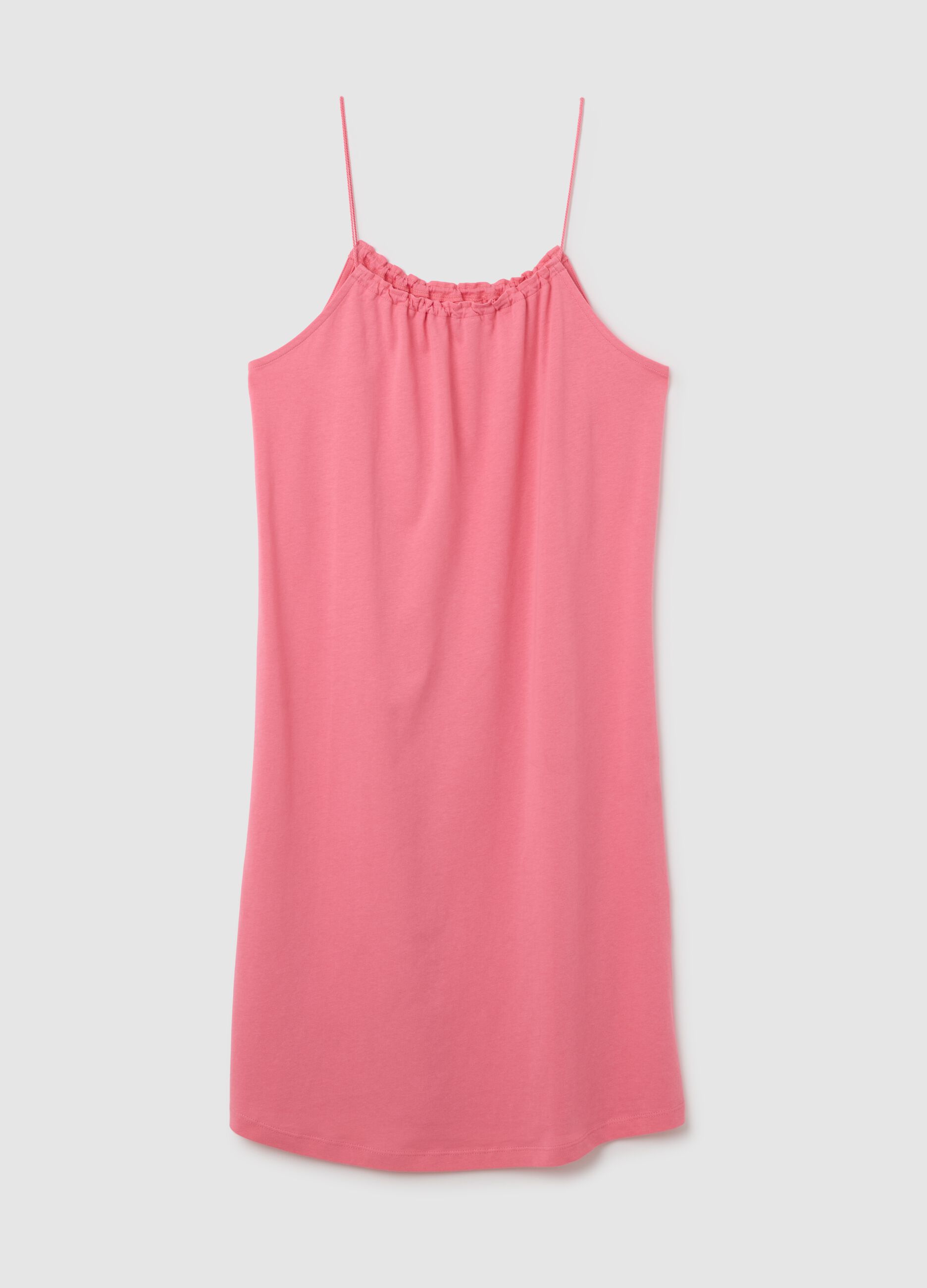 Women's Pink Summer Dress in Pure Cotton