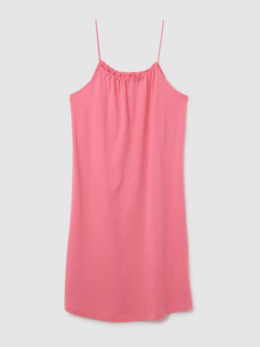 Women's Pink Summer Dress in Pure Cotton_4