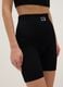 Regular fit black sports shorts_3