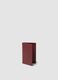 Red genuine leather wallet_0