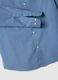 Blue shirt with micro-checks in stretch cotton regular fit_5