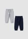 2-pack blue cotton jogger trousers_0