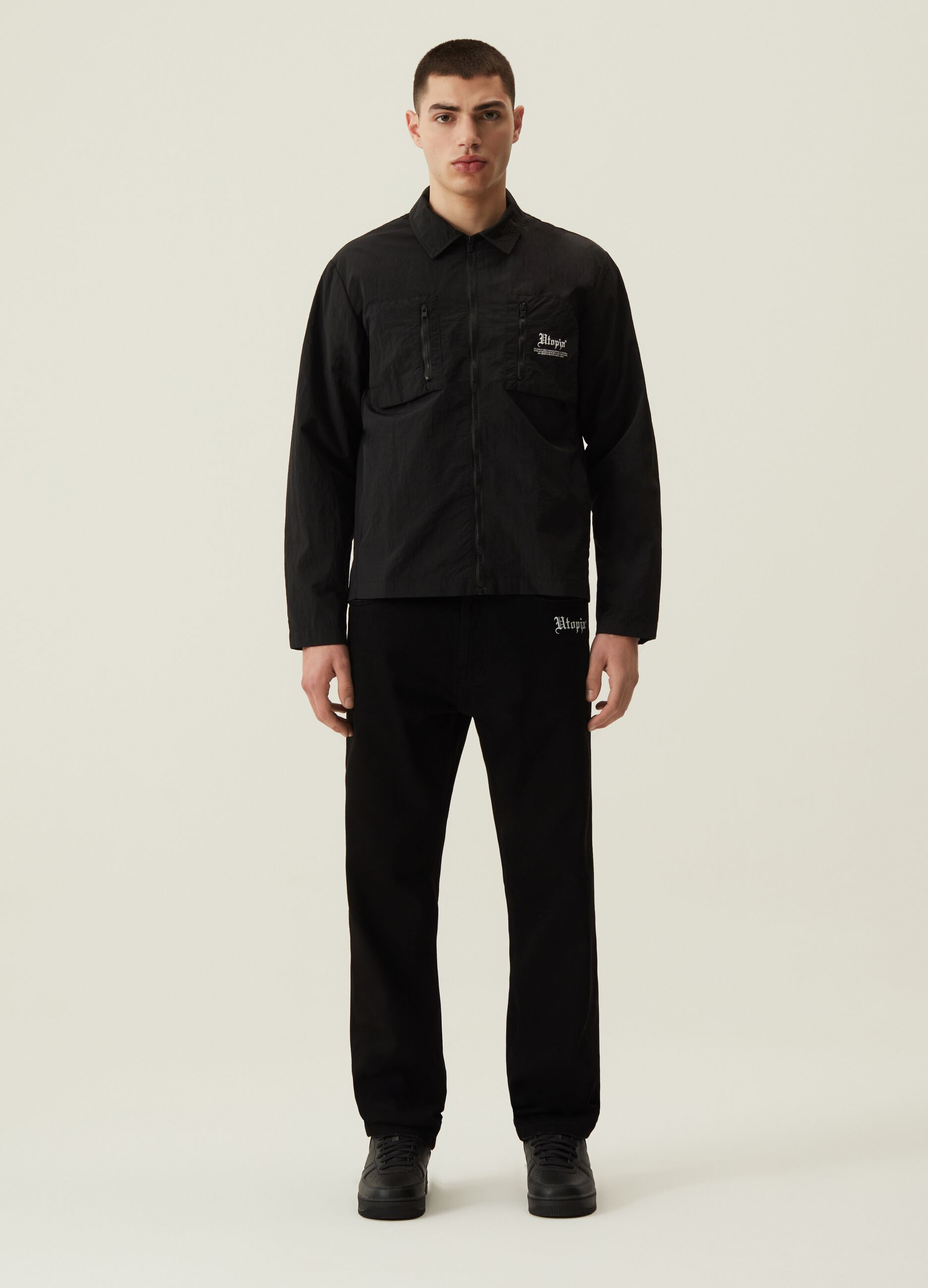 Technical Nylon Light Jacket Black_1