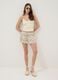 White pure-viscose mini skirt with ruffles_0