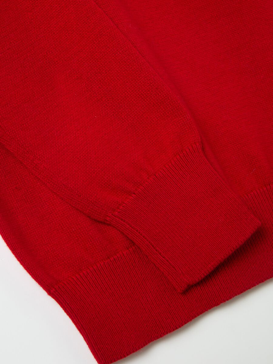 Cotton pullover with high neck_3