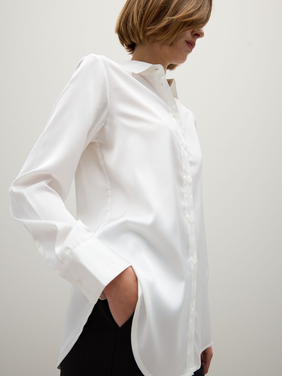 Camicia bianca a righe sottili regular fit_3