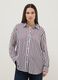 Multicolour striped pure viscose shirt regular fit_1