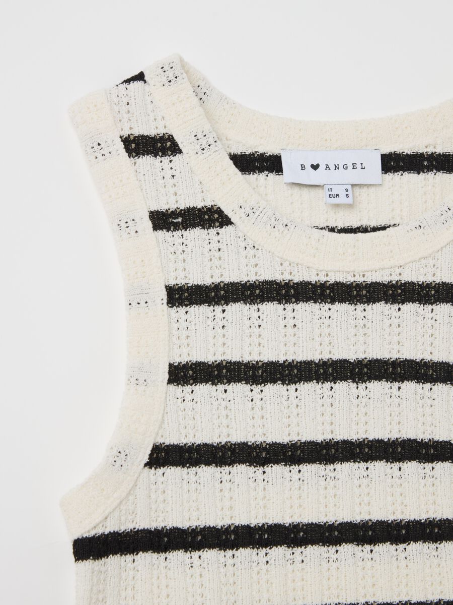 Striped crochet tank top_5