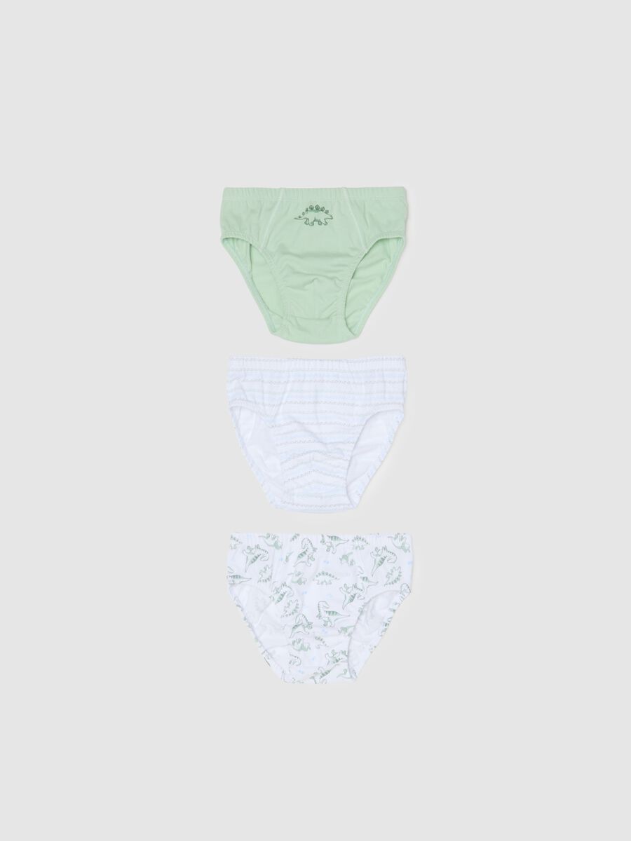 Tripack slip da bambino in puro cotone multicolor regular fit_0