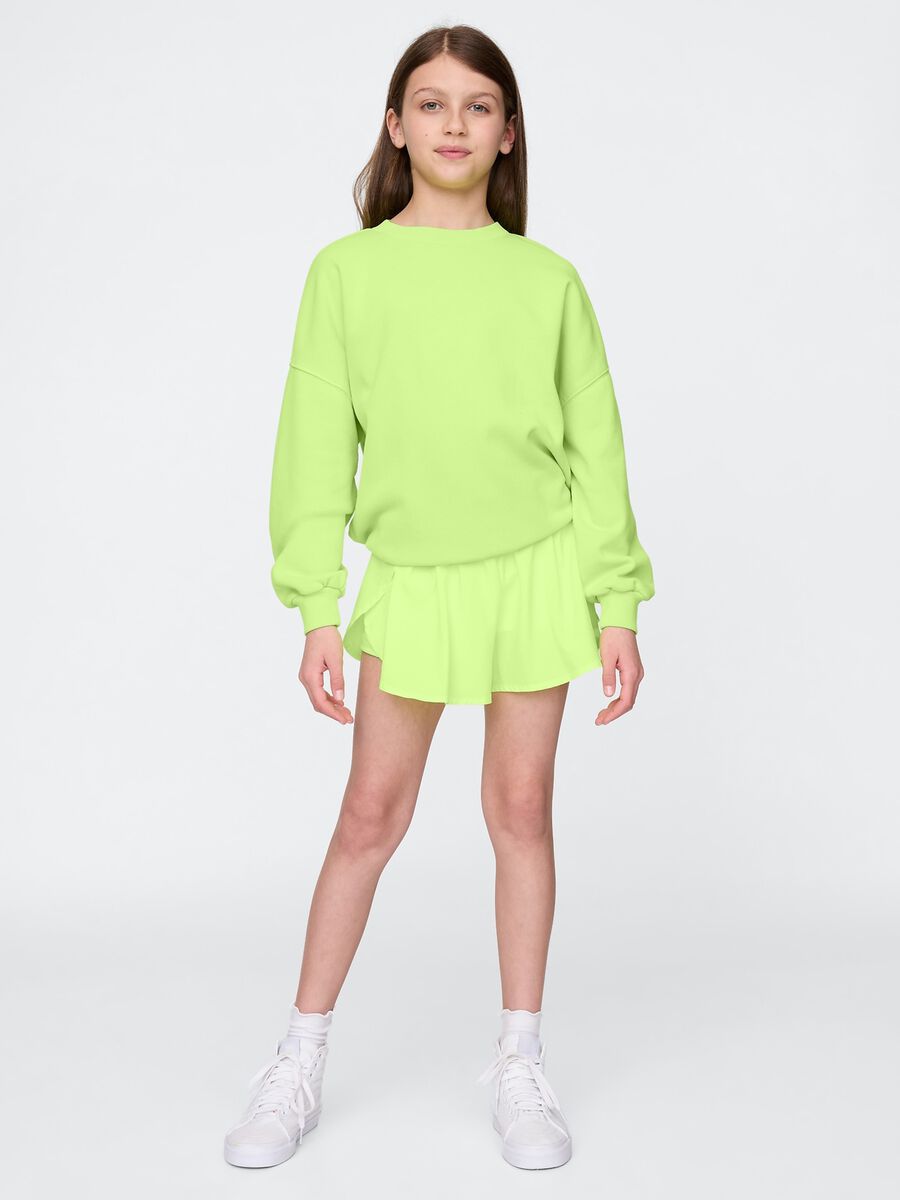 Pleated Green Shorts_0