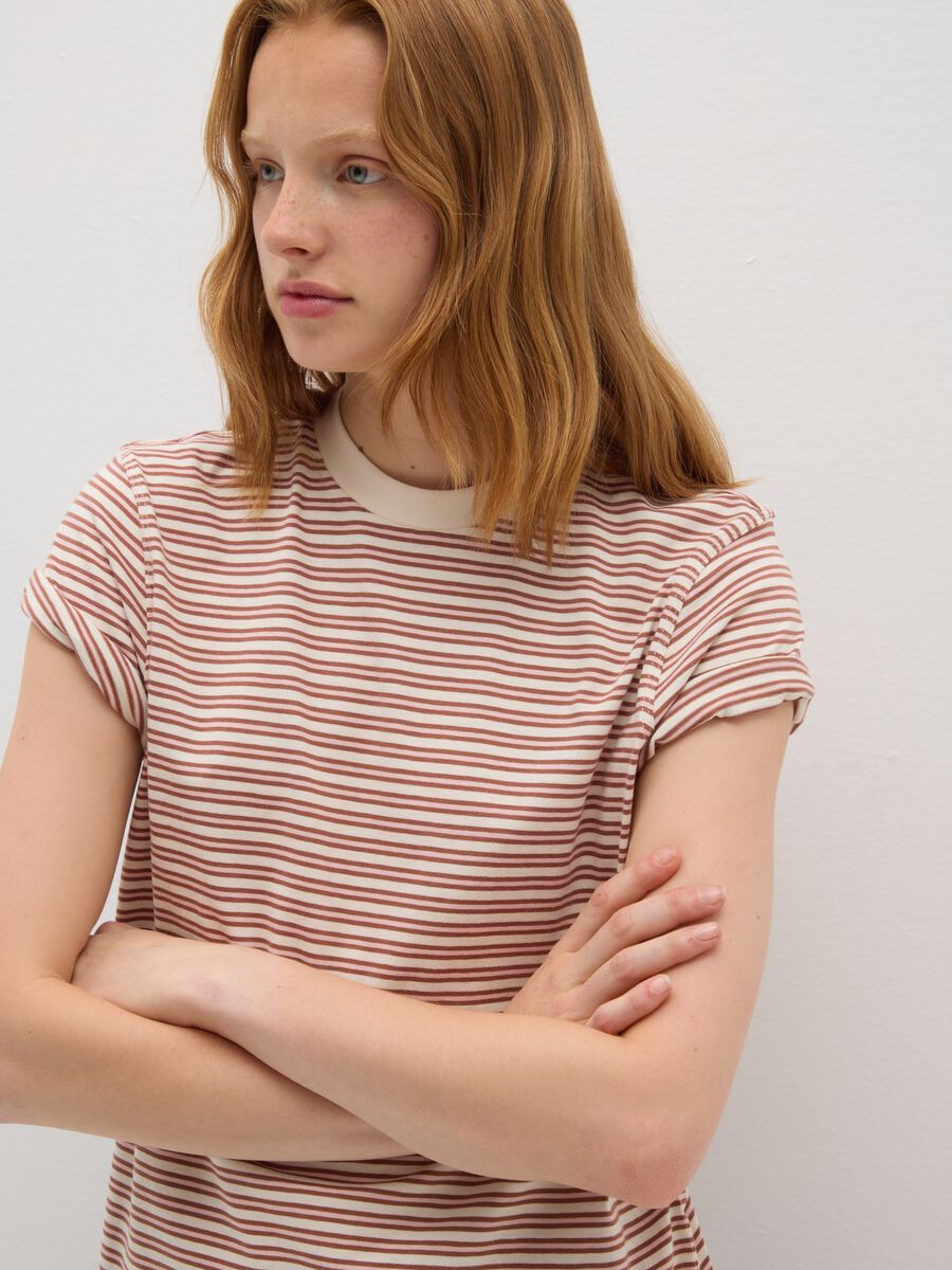 Pure cotton multicolour relaxed fit T-shirt with emblem_3
