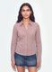 Pink checked slim-fit pure cotton poplin shirt_1