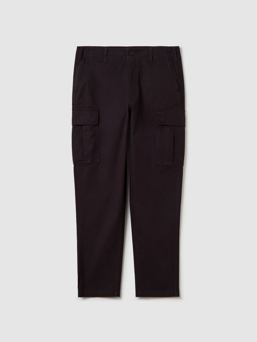 Cargo trousers with internal drawstring_4