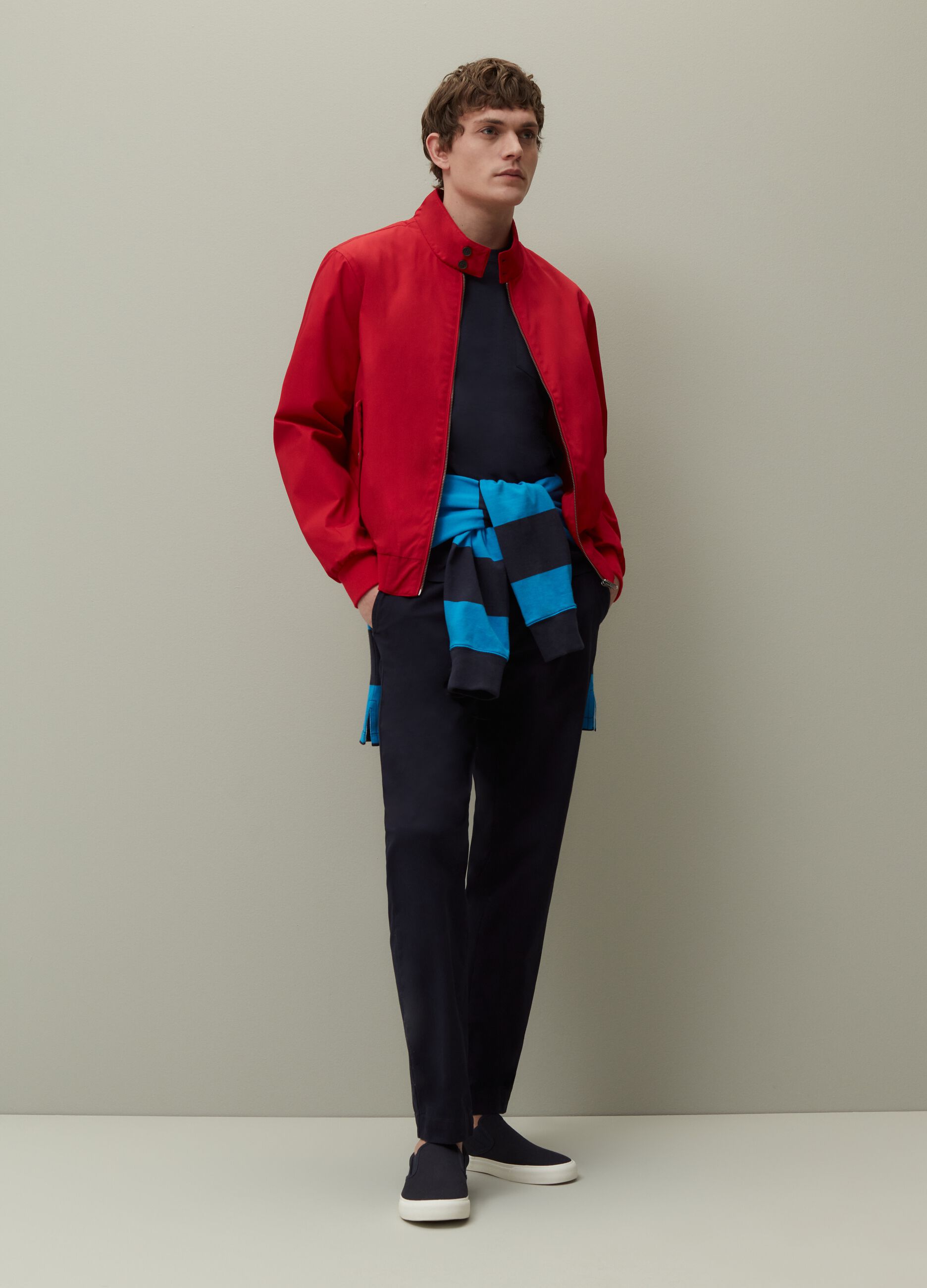 Bomber full-zip tinta unita_0