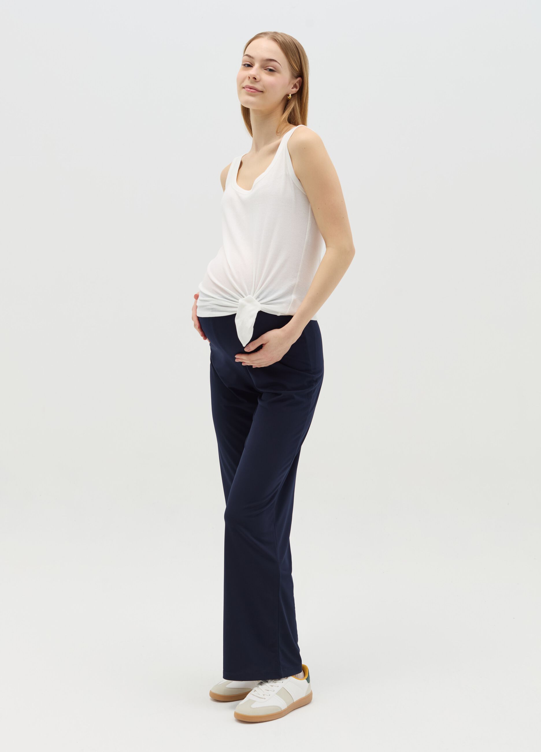 Ribbed maternity tank top