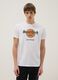 White pure cotton regular fit t-shirt with Hard Rock Cafe logo_0