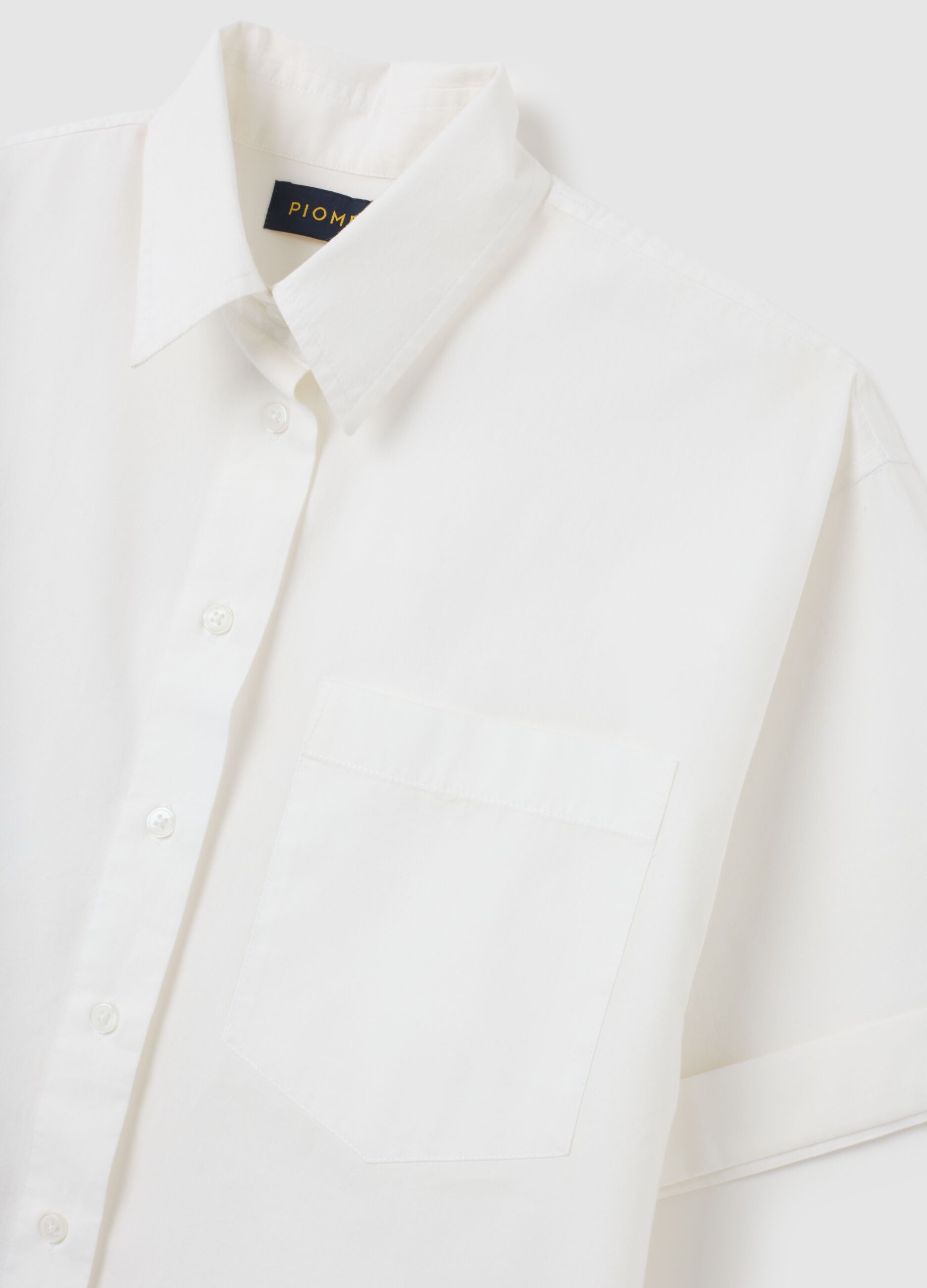 White oversized pure cotton shirt
