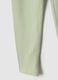 Girls' Slim Fit Green Stretch Cotton Leggings_3