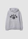 Grey cotton-viscose blend hoodie, relaxed fit, for boys_3